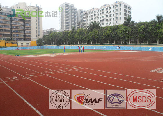 Wear Resistant Running Track Flooring Permeable For Outdoor Stadium