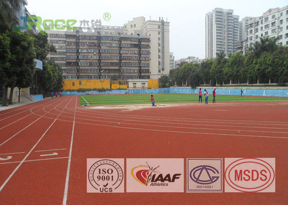 Economical Jogging Track Flooring , Ventilative Olympic Track Surface Material