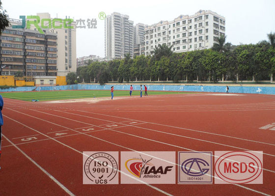 Professional Synthetic Running Track Surface , Track And Field Track Material