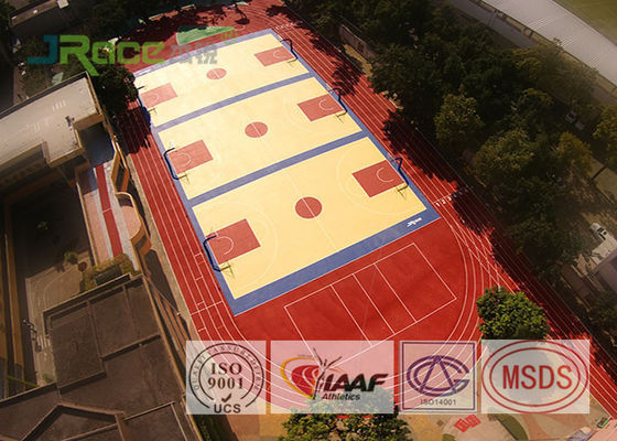 Professional Synthetic Running Track Surface , Track And Field Track Material