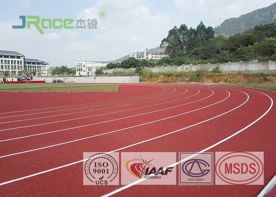 Professional Synthetic Running Track Surface , Track And Field Track Material