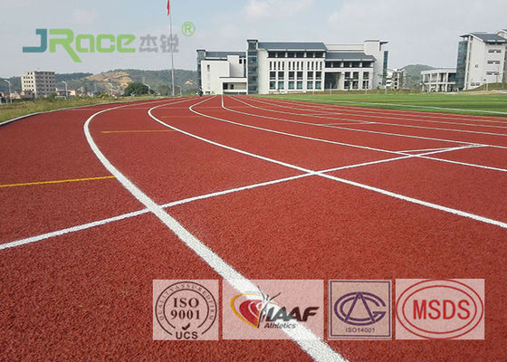 Sandwich System Synthetic Jogging Track Flooring Anti Static For Exterior Sports