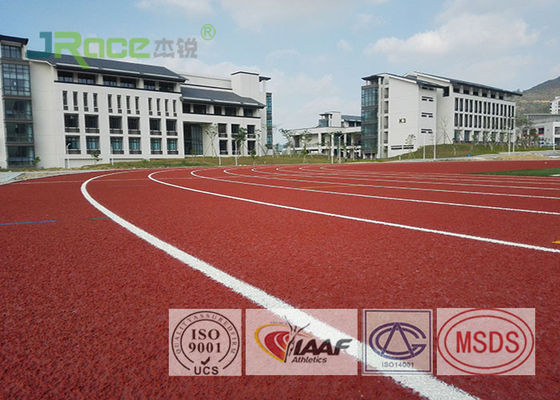 Waterproof Tartan Athletics Track Surface UV Resistant For Students Gymnasium