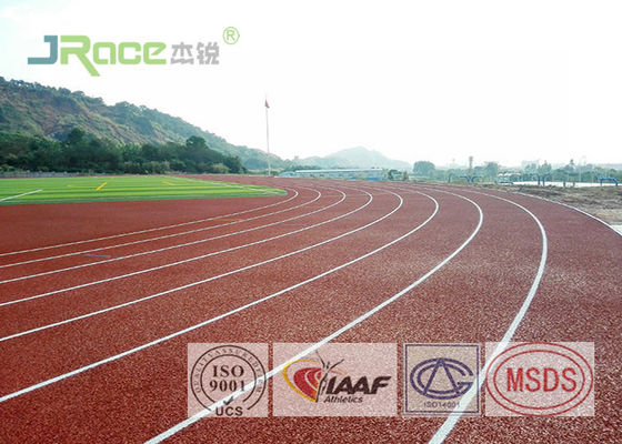 Multicolor Jogging Track Flooring Static free Plastic Floor Covering For School Stadium