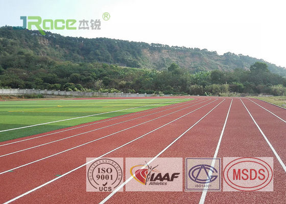 Multicolor Jogging Track Flooring Static free Plastic Floor Covering For School Stadium