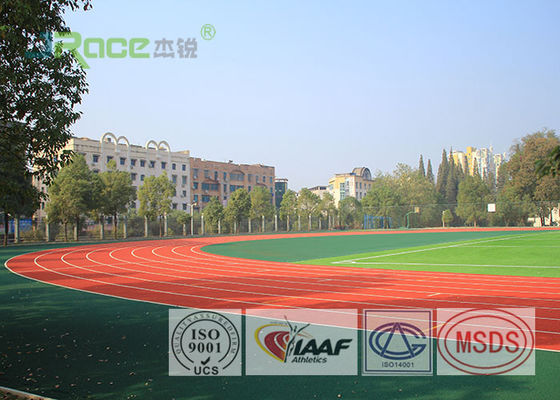 Solvent Free Outdoor Running Track Surface Without Heavy Metals , Synthetic Track For Running