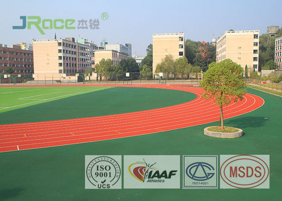 Resilient Track And Field Surface Material , Outdoor Running Track Surface