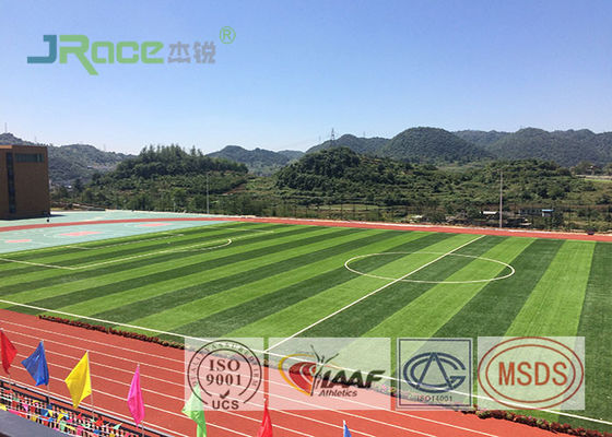 Sandwich System Synthetic Jogging Track Flooring Anti Static For Exterior Sports