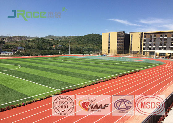 Resilient Track And Field Surface Material , Outdoor Running Track Surface