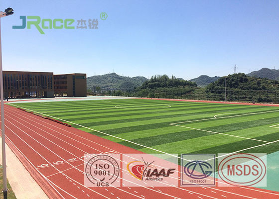 Sandwich System Synthetic Jogging Track Flooring Anti Static For Exterior Sports