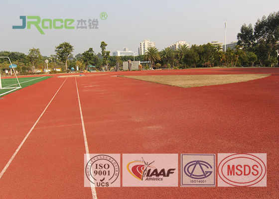 Waterproof Outdoor Jogging Track Surface , All Weather Running Track Material