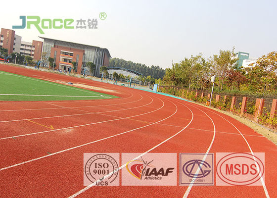 Professional Polyurethane Track Surface Colorful , Recycled Rubber Granules