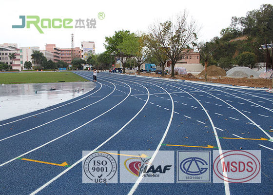 Waterproof Outdoor Jogging Track Surface , All Weather Running Track Material