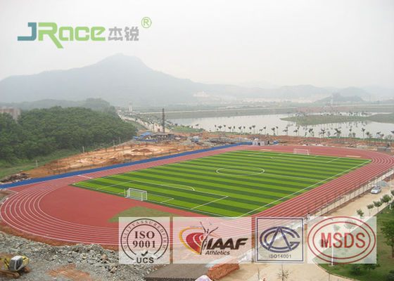 Waterproof Outdoor Jogging Track Surface , All Weather Running Track Material