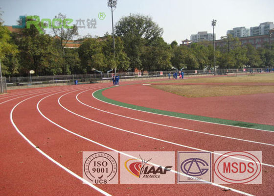 All Weather Standard Rubber Running Track Material With Spike Resistant Surfaces