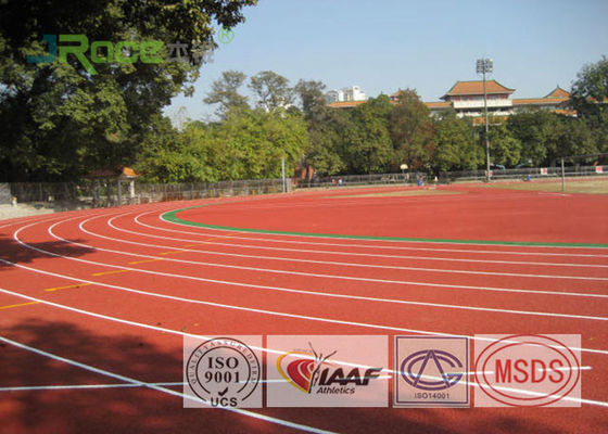 Polyurethane Resin Olympic Running Track , Tartan Track And Field Anti Cracking