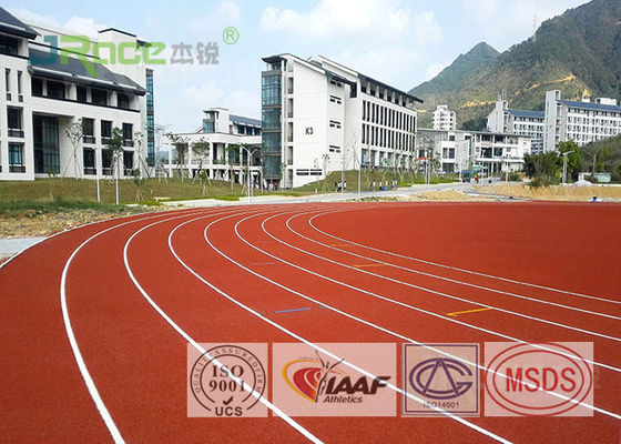 Polyurethane Resin Olympic Running Track , Tartan Track And Field Anti Cracking