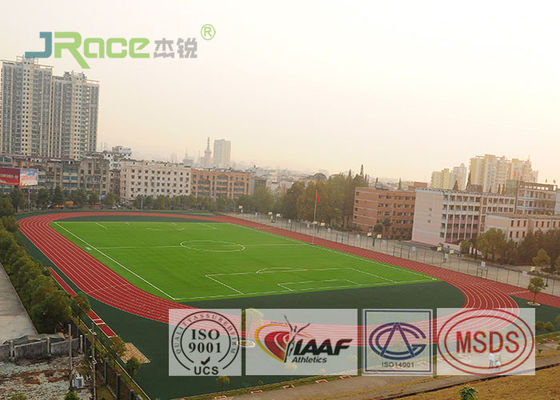 ECO Friendly Tartan Track Surface Non Toxic Anti Fade For High School / College