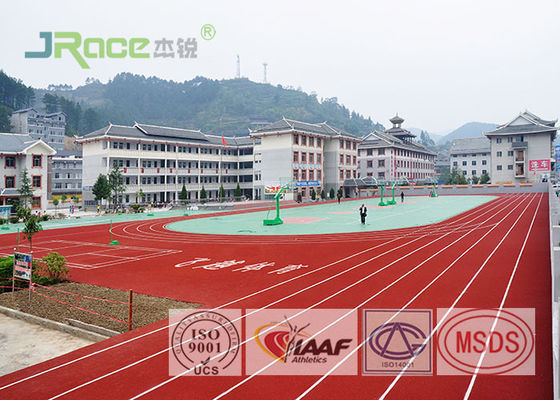 Breathable High School Running Tracks Material , Iaaf Approved Track Surfaces