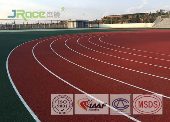 IAAF Certified Polyurethane Track Surface , Running Track Surface Material