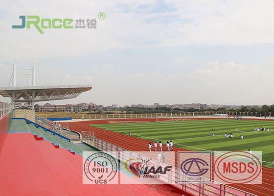 Professional Tartan Track Surface 42 % Shock Absorption , Long Service Time