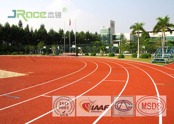 IAAF Certified Polyurethane Track Surface , Running Track Surface Material