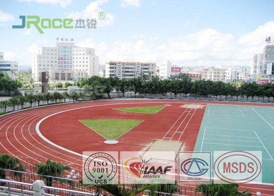 Professional Tartan Track Surface 42 % Shock Absorption , Long Service Time