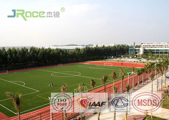 Multicolor Track And Field Track Material , PU Material Olympic Athletics Track Flooring