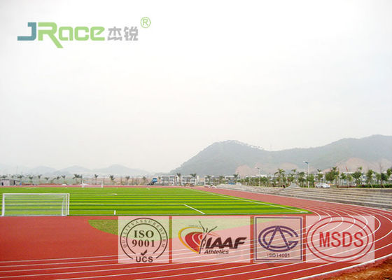 Multicolor Track And Field Track Material , PU Material Olympic Athletics Track Flooring