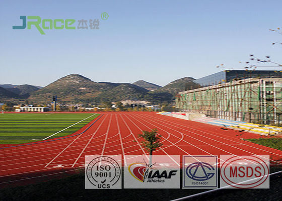 Colorful Rubber Running Track Material , Outdoor Track Field Material Low TVOC