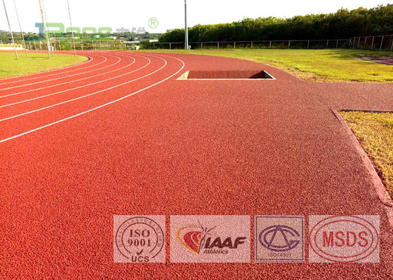 Good Resilient Jogging Track Flooring Running Track Material For Track And Field Athletic Center