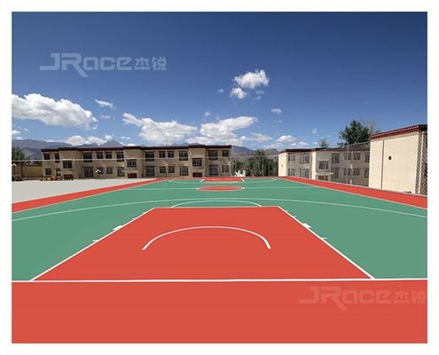 Silicon PU Material Basketball Court Flooring Sport Court Flooring