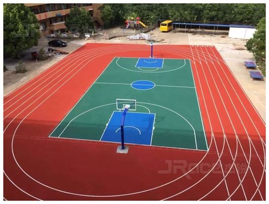 Professional 13mm Thickness Spray Coat Rubber Material Running Track