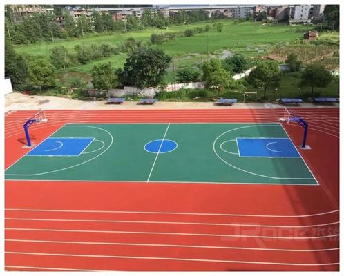 Professional 13mm Thickness Spray Coat Rubber Material Running Track