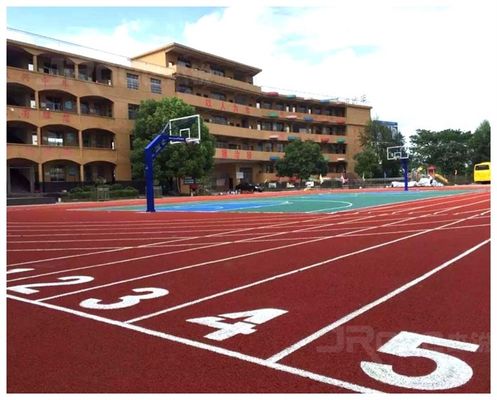 Professional 13mm Thickness Spray Coat Rubber Material Running Track