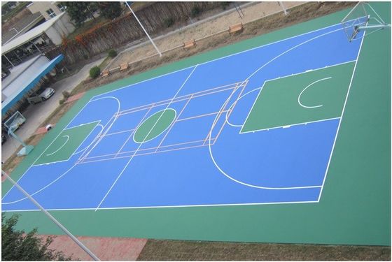 Easy Using Color Customized Tennis Court Surface For Multi-functional Silicone PU Materials