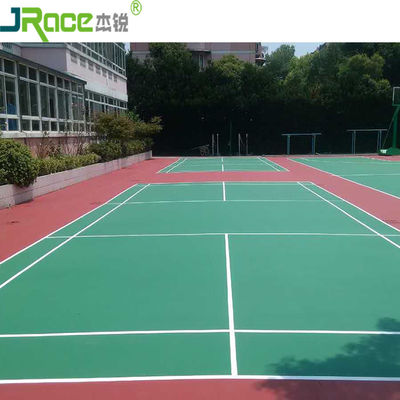 Silicon PU Material Badminton Sports Floor / Indoor And Outdoor Badminton Court