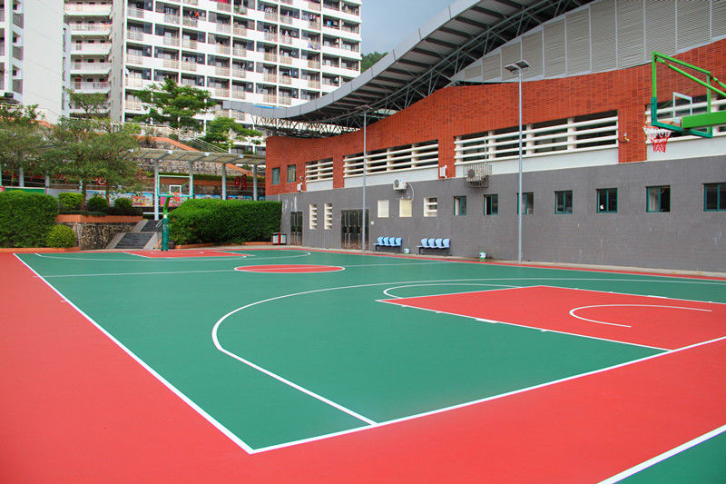 8MM Thickness Multifunctional Sport Court For School With Good Shock Absorption